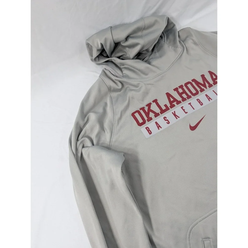 Oklahoma Sooners Basketball Men's Nike Elite Sz XL Therma Fit‎ Hoodie NCAA 🏀
